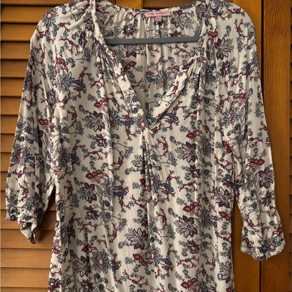 Blouse with 3/4 Sleeves